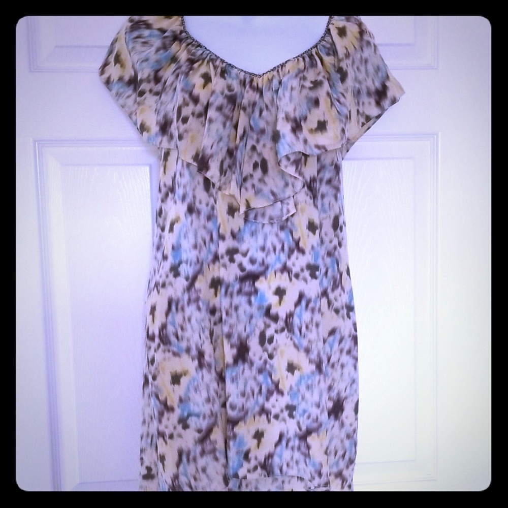 Rebecca Taylor silk multi colored dress